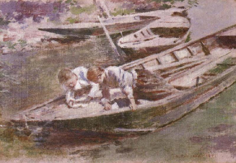 Theodore Robinson Two in a Boat Spain oil painting art